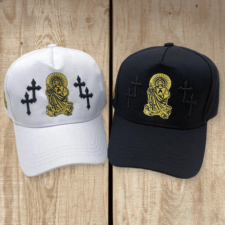 Christianartworkshop St. Jude & Triple Cross Embroidery Classic Adjustable Baseball Cap - image 0