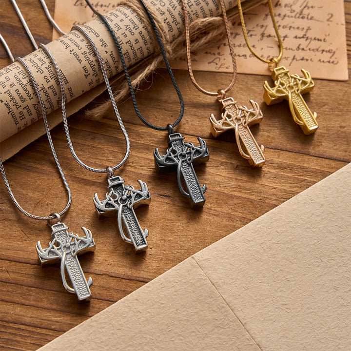 Christianartworkshop Hunting & Fishing Cross Pendant Necklace: Outdoor Faith & Spiritual Devotion - image 1