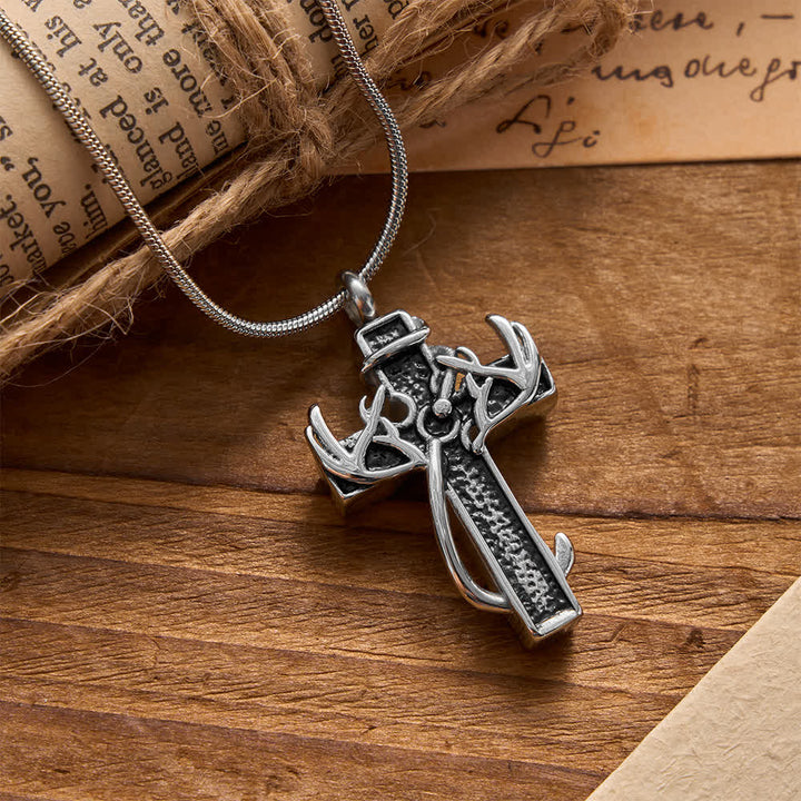 Christianartworkshop Hunting & Fishing Cross Pendant Necklace: Outdoor Faith & Spiritual Devotion - image 2