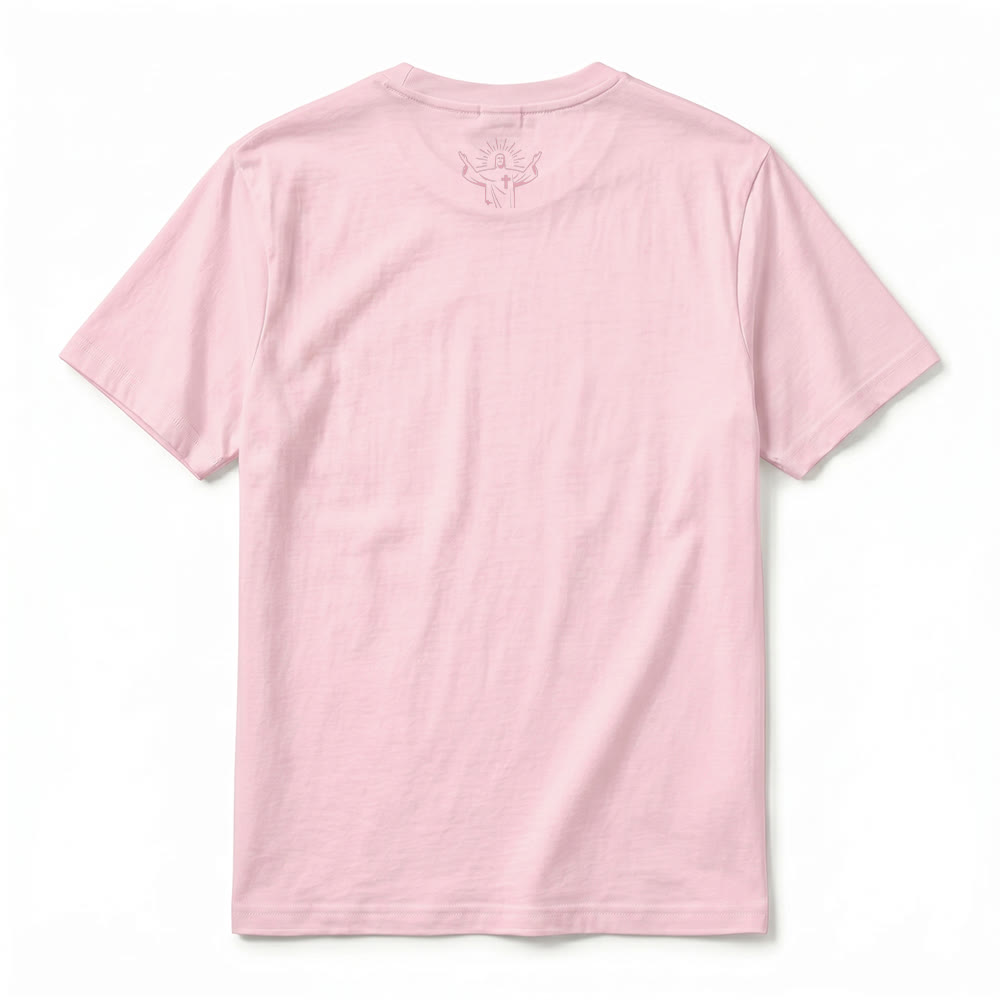Christianartworkshop "Jesus Has Your Back" Confident Believer Premium Short Sleeve T-Shirt - image 27