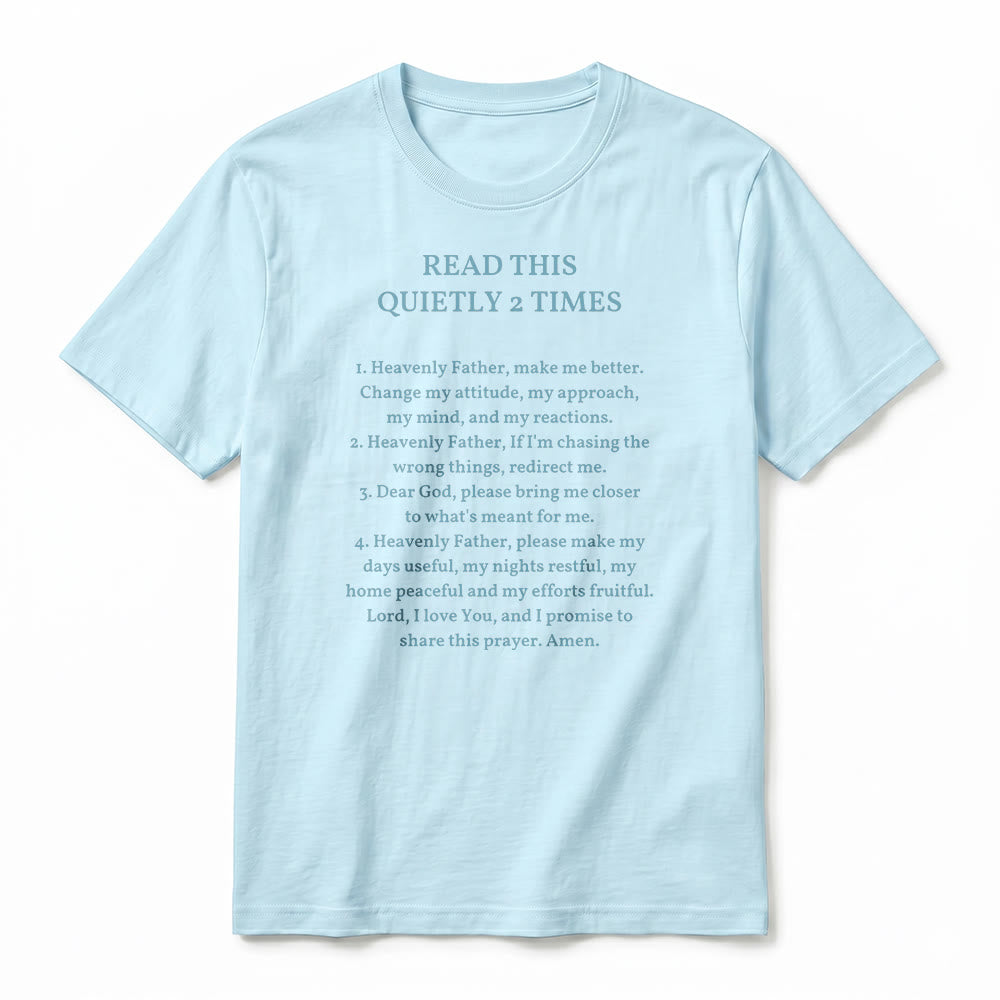 Christianartworkshop "Read This Quietly 2 Times" Funny Faith Premium Short Sleeve T-Shirt - image 18