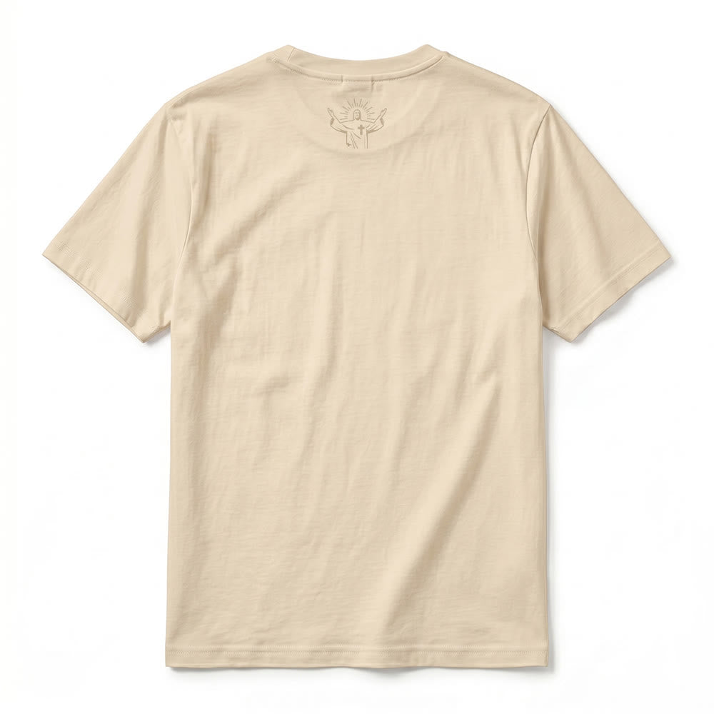 Christianartworkshop Psalm 34:7 "The Angel of the Lord" Front & Back Print Premium Short Sleeve T-Shirt - image 21