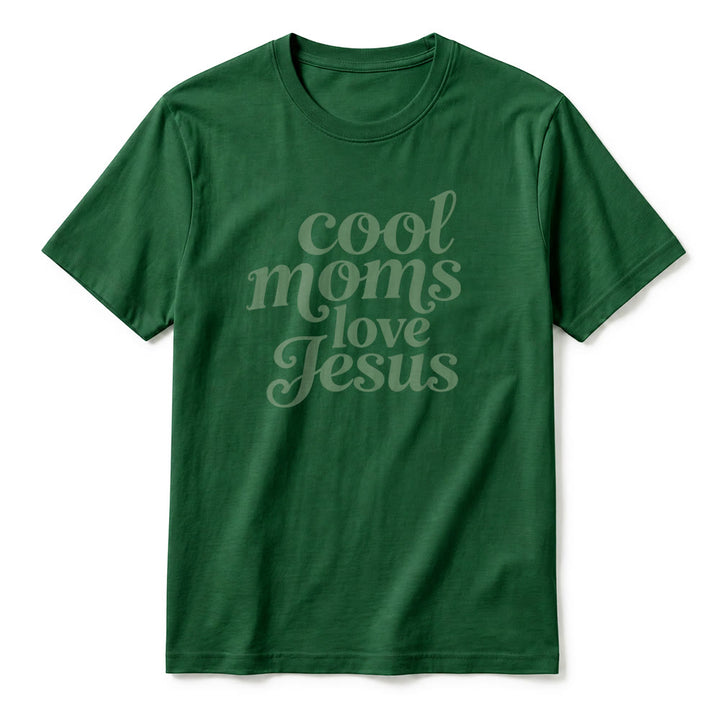 Christianartworkshop "Cool Moms Love Jesus" Front & Back Print Premium Short Sleeve T-Shirt - image 26