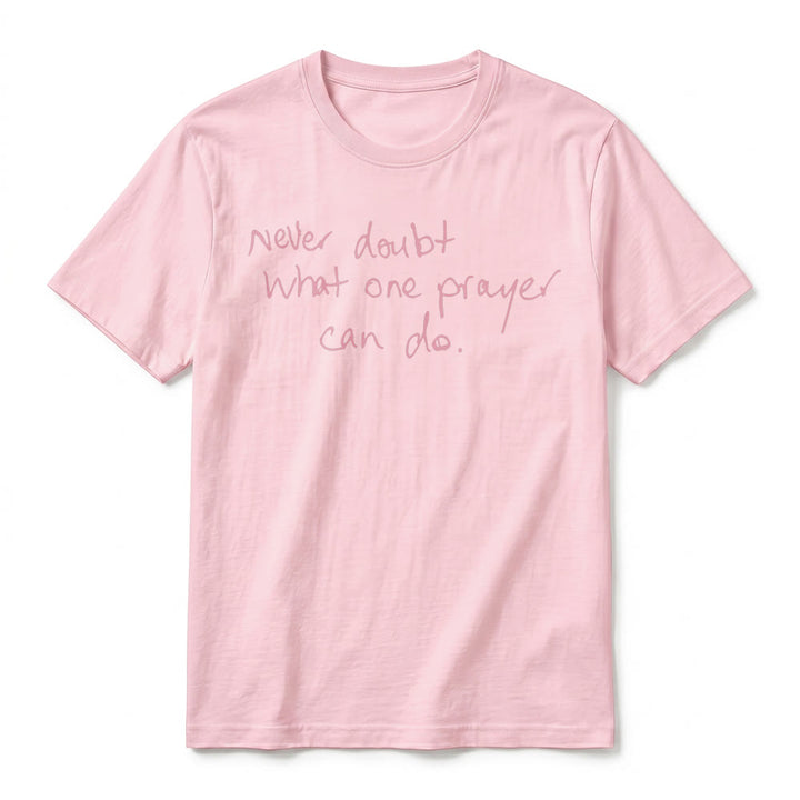 Christianartworkshop "Never Doubt What One Prayer Can Do" Premium Short Sleeve T-Shirt - image 26