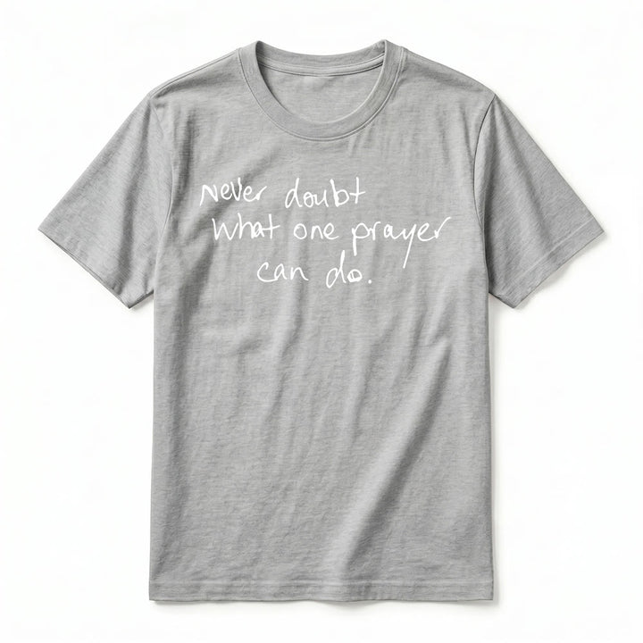 Christianartworkshop "Never Doubt What One Prayer Can Do" Premium Short Sleeve T-Shirt - image 14