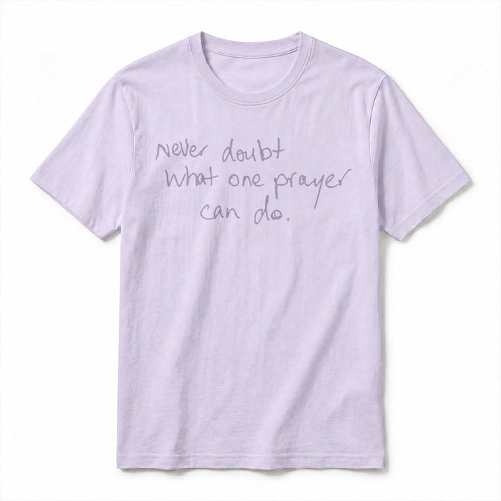 Christianartworkshop "Never Doubt What One Prayer Can Do" Premium Short Sleeve T-Shirt - image 8