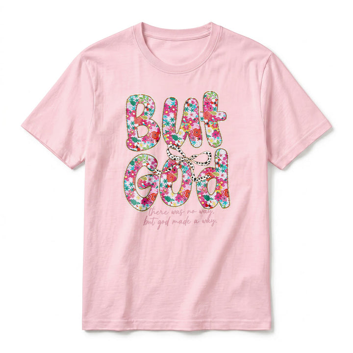 Christianartworkshop "But God Made a Way" Floral Letter Premium Short Sleeve T-Shirt - image 26