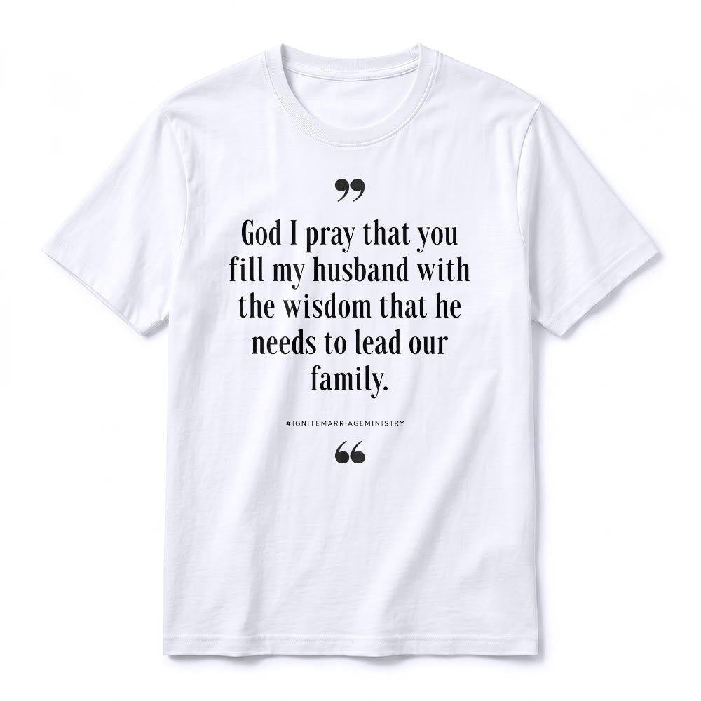 Christianartworkshop "God I Pray That You Fill My Husband With Wisdom" Premium Short Sleeve T-Shirt - image 17