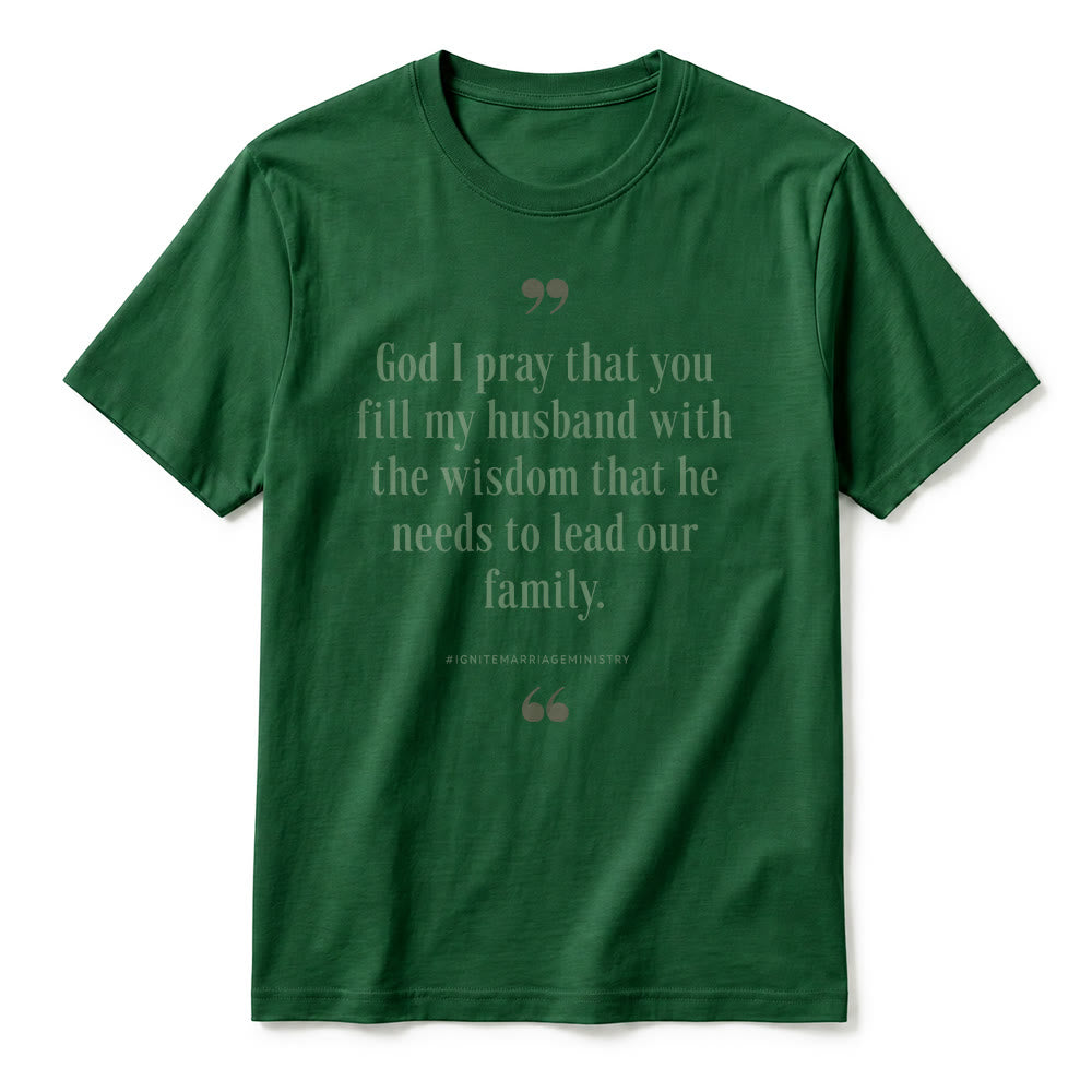 Christianartworkshop "God I Pray That You Fill My Husband With Wisdom" Premium Short Sleeve T-Shirt - image 8