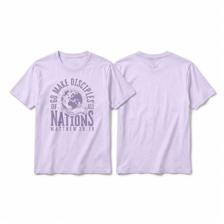 Christianartworkshop "Go Make Disciples of All Nations Matthew 28:19" Premium Short Sleeve T-Shirt - Purple - 2XL - image 16