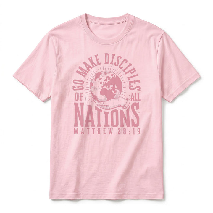 Christianartworkshop "Go Make Disciples of All Nations Matthew 28:19" Premium Short Sleeve T-Shirt - image 26