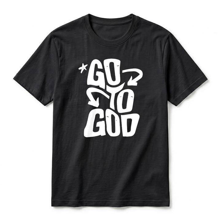 Christianartworkshop "Go To God" Star Accent Premium Short Sleeve T-Shirt - image 2