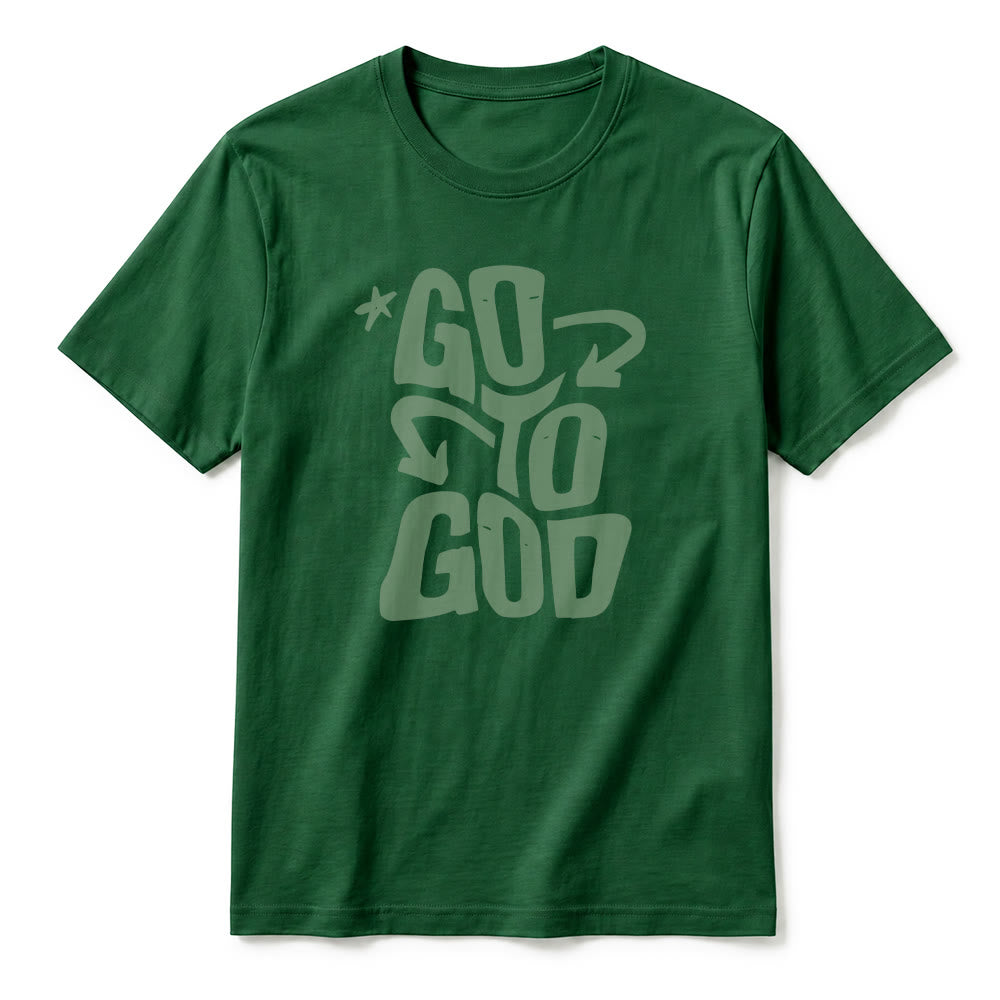 Christianartworkshop "Go To God" Star Accent Premium Short Sleeve T-Shirt - image 11
