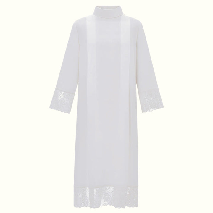 Christianartworkshop White Liturgical Alb with Lace Trim for Sacred Ceremonies - 3XL - image 2