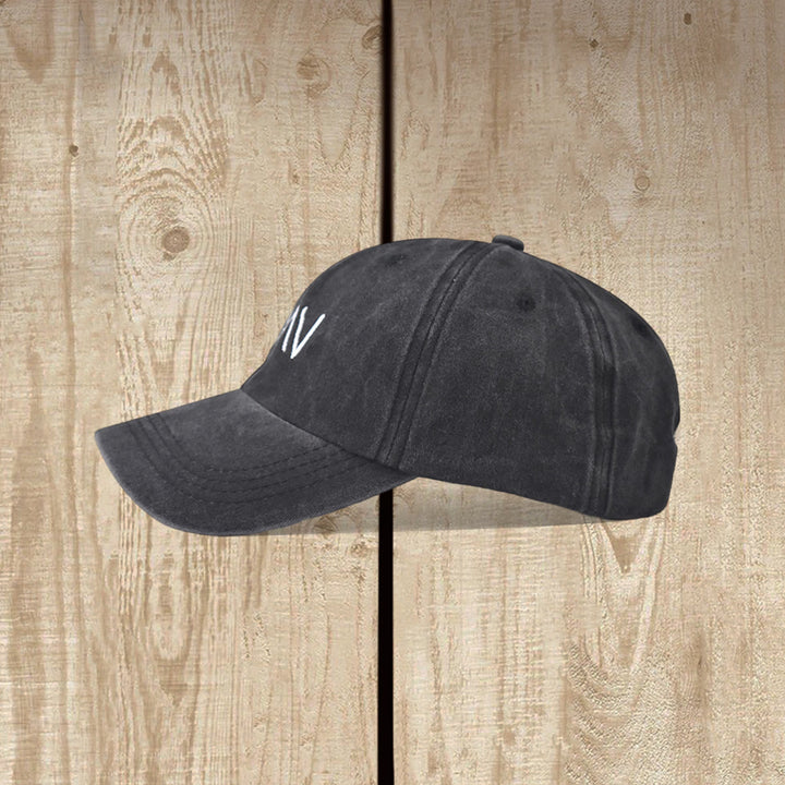 Christianartworkshop Greater Than Hardship Minimal Arrow Symbol Embroidery Washed Baseball Cap - image 5