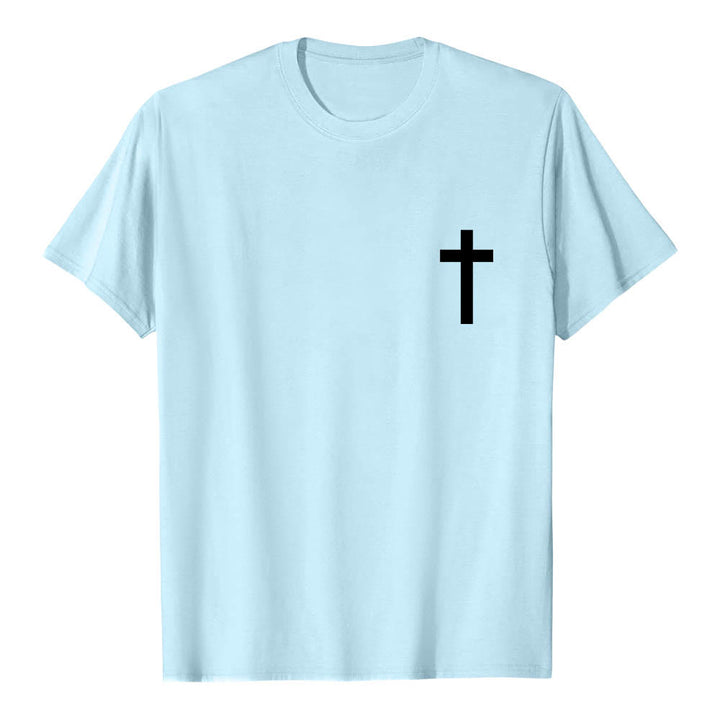 Christianartworkshop Front Cross Back Vertical Distressed JESUS The Way The Truth The Life Premium Short Sleeve T-Shirt - image 10