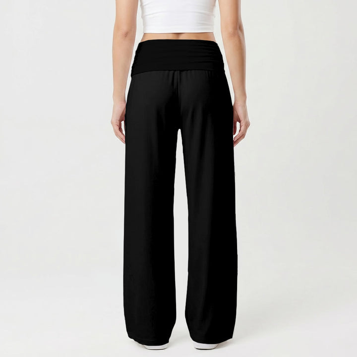 Christianartworkshop Vertical Brush Stroke Child Of God Hand Lettering Fold Over High Waist Wide Leg Pants - image 5