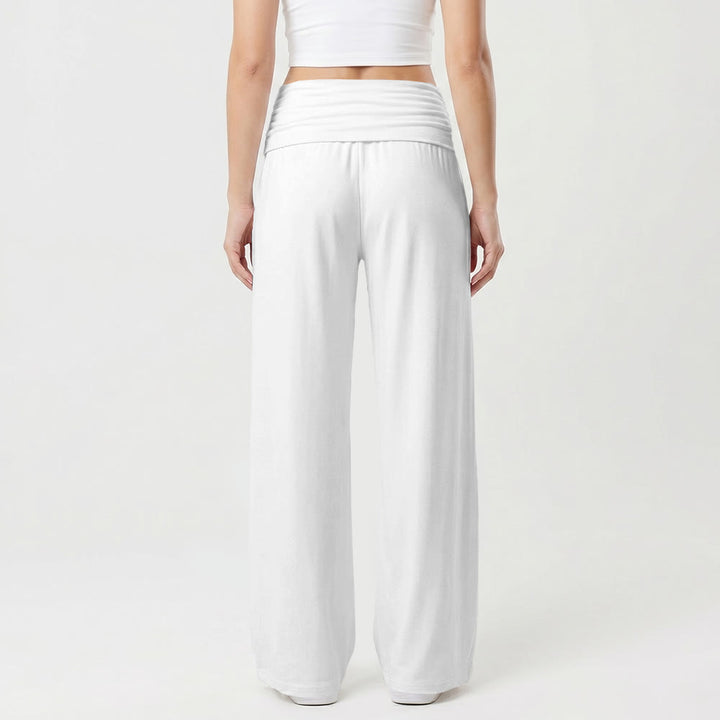 Christianartworkshop Vertical Brush Stroke Child Of God Hand Lettering Fold Over High Waist Wide Leg Pants - image 8