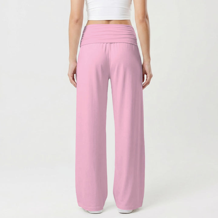Christianartworkshop Vertical Brush Stroke Child Of God Hand Lettering Fold Over High Waist Wide Leg Pants - image 14
