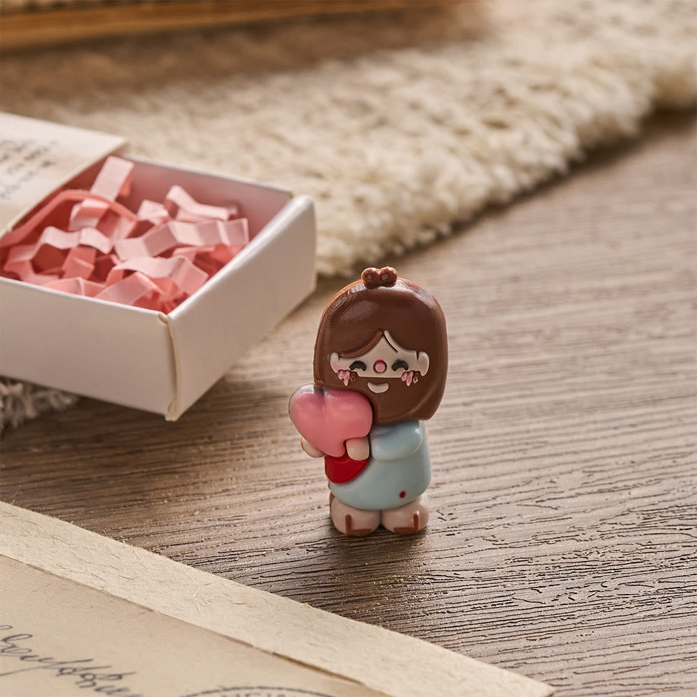Christianartworkshop Mini Jesus Om Heart Holding Figurine 3 Pack Scripture Jesus Loves You Card Devotional Gift Set: A Symbol of Divine Joy & Faith - image 6