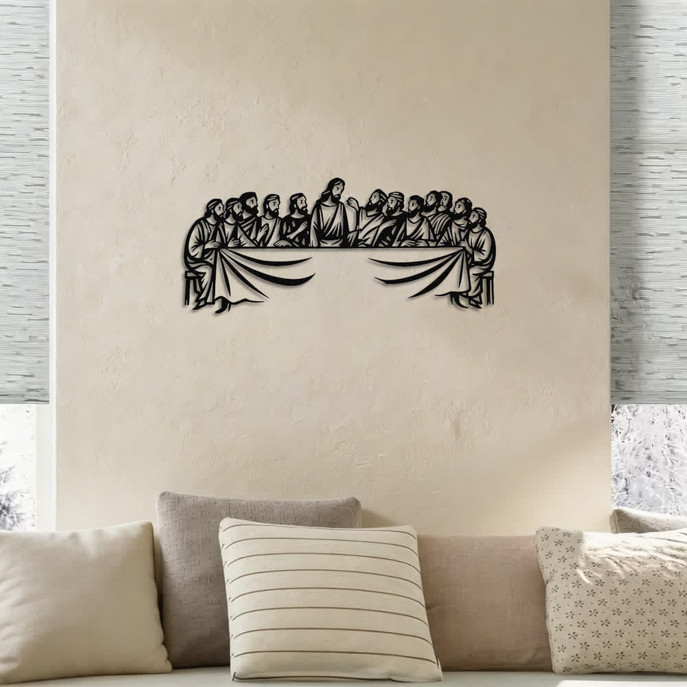 Christianartworkshop Faithful Representation The Last Supper Metal Wall Decor - image 3
