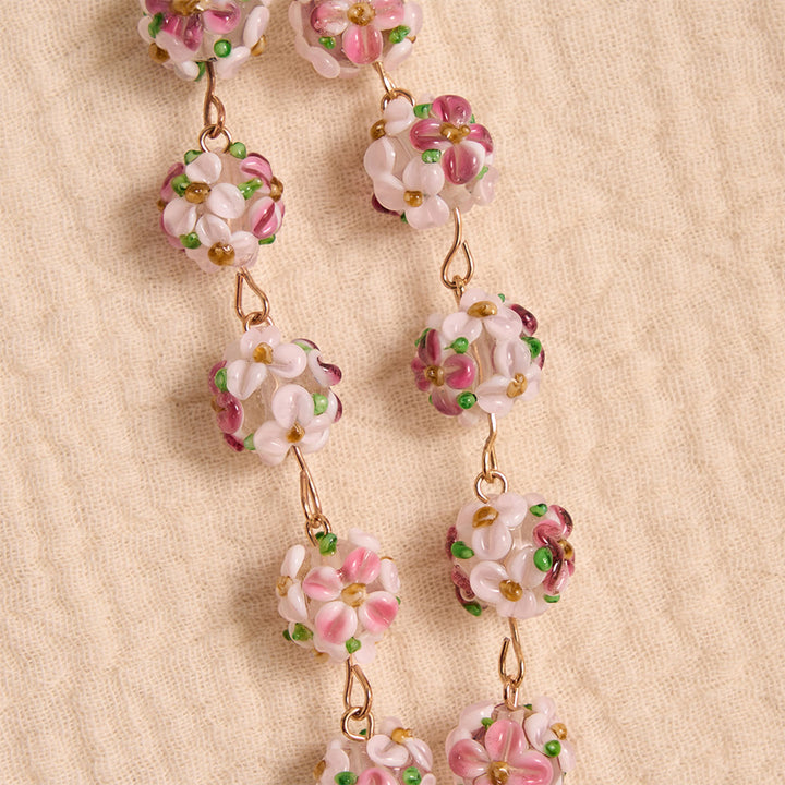 Christianartworkshop Ornate Jeweled Gold Cross Floral Glass Car Rosary: Token of Heavenly Travel Protection - image 7
