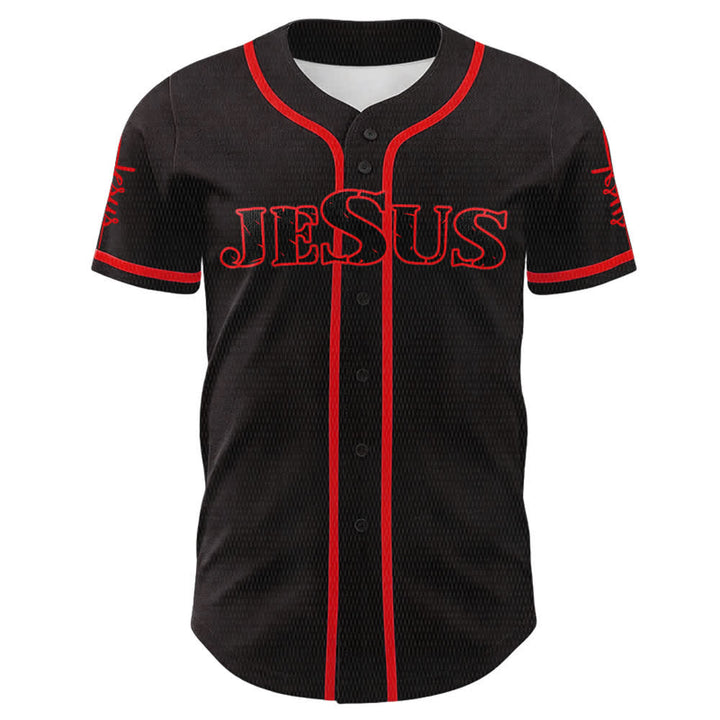Christianartworkshop Jesus Saves Faith Statement Unisex Custom Baseball Jersey - image 8