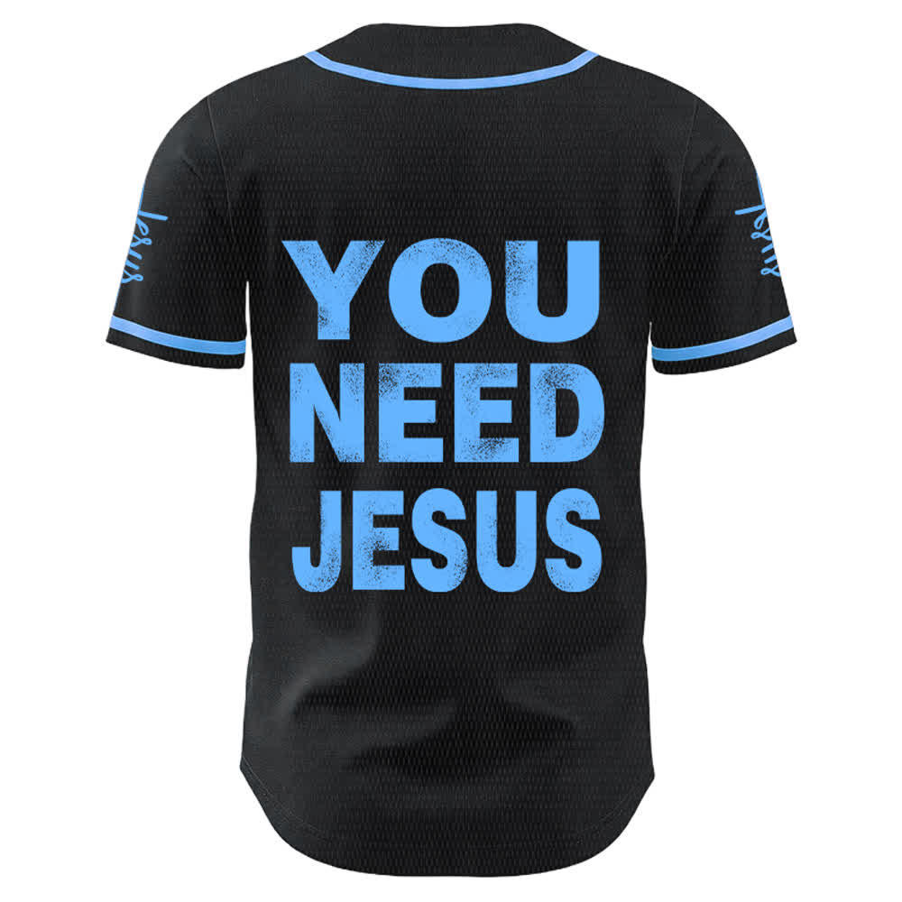 Christianartworkshop You Need Jesus Faith Statement Unisex Baseball Jersey - image 13
