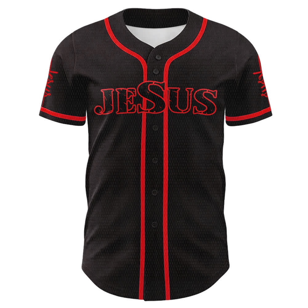 Christianartworkshop Jesus Is My Everything Faith Unisex Baseball Jersey - image 5