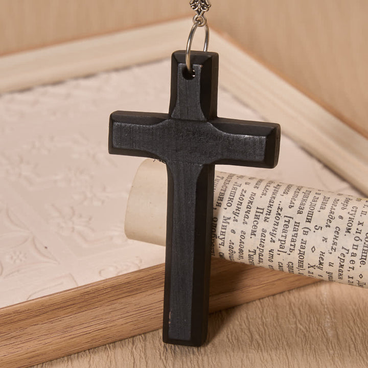 Christianartworkshop Cowboy Hat Compass Wooden Cross Car Pendant: Timeless Token of Steady Heavenly Guidance - image 5