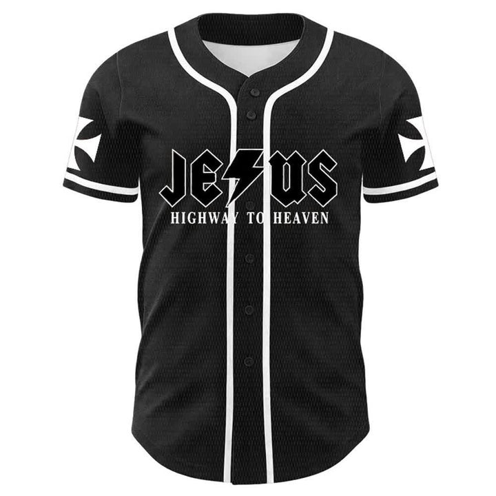 Christianartworkshop Jesus Highway To Heaven Lion Of Judah Unisex Baseball Jersey - image 5