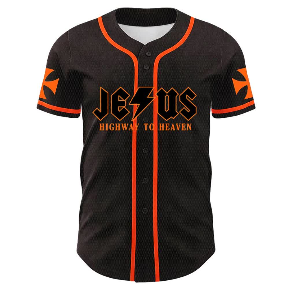 Christianartworkshop Jesus Highway To Heaven Lion Of Judah Unisex Baseball Jersey - image 11