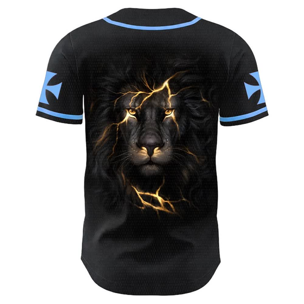 Christianartworkshop Jesus Highway To Heaven Lion Of Judah Unisex Baseball Jersey - image 13