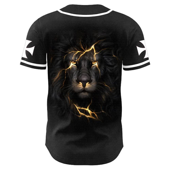 Christianartworkshop Jesus Highway To Heaven Lion Of Judah Unisex Baseball Jersey - image 4