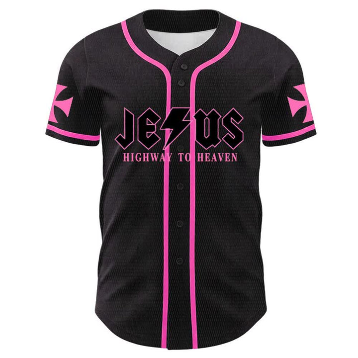 Christianartworkshop Jesus Highway To Heaven Lion Of Judah Unisex Baseball Jersey - image 23
