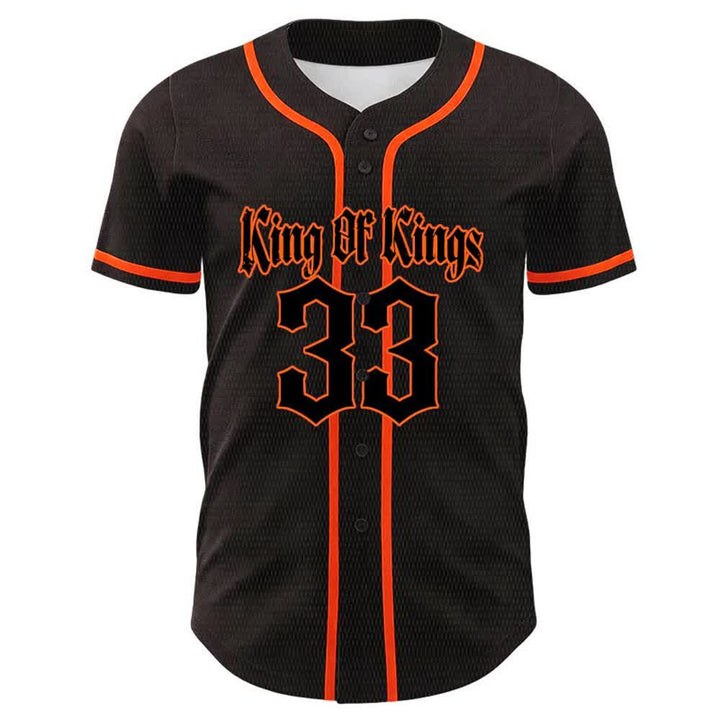 Christianartworkshop King Of Kings Number 33 Jesus Carrying Cross Unisex Baseball Jersey - image 11