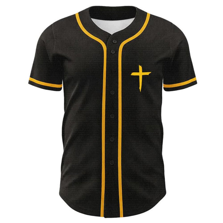 Christianartworkshop GOAT God Over All Things Simple Cross Unisex Baseball Jersey - image 2