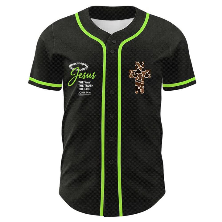 Christianartworkshop Leopard Print Cross I Can Do All Things Through Christ Unisex Baseball Jersey - image 17