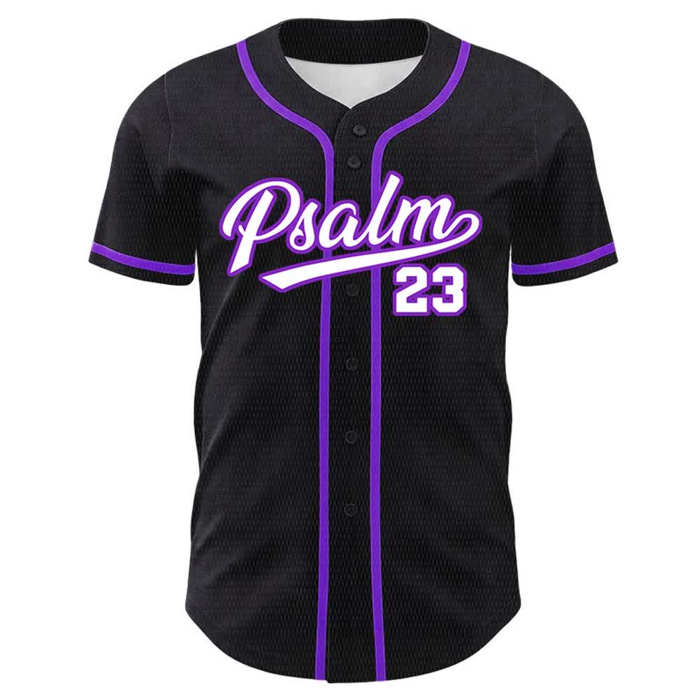 Christianartworkshop Psalm 23 The Lord Is My Shepherd Unisex Baseball Jersey - image 23