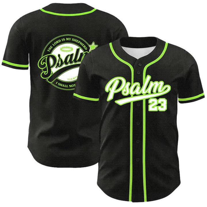 Christianartworkshop Psalm 23 The Lord Is My Shepherd Unisex Baseball Jersey - Light Green - 5XL - image 18