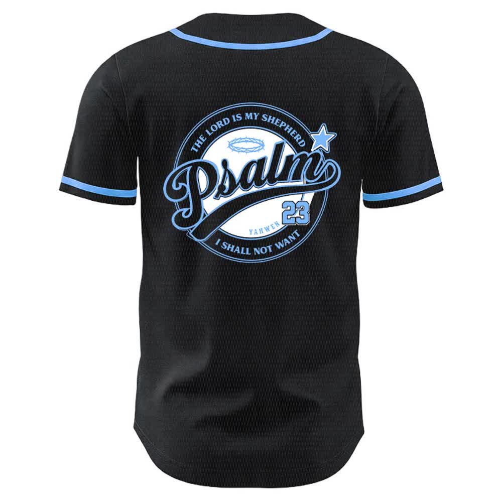 Christianartworkshop Psalm 23 The Lord Is My Shepherd Unisex Baseball Jersey - image 4