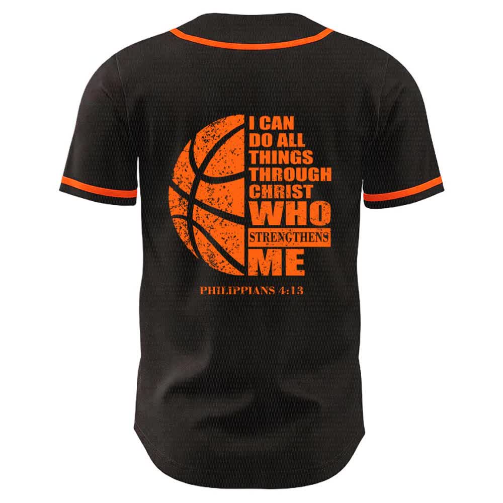Christianartworkshop Basketball I Can Do All Things Through Christ Unisex Baseball Jersey - image 16