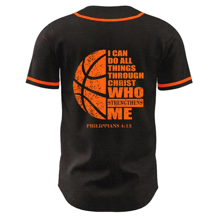 Christianartworkshop Basketball I Can Do All Things Through Christ Unisex Baseball Jersey - image 16