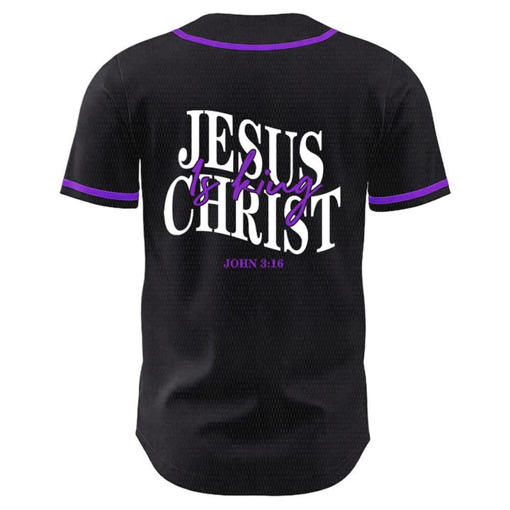Christianartworkshop Jesus Is King John 3:16 Unisex Baseball Jersey - image 22