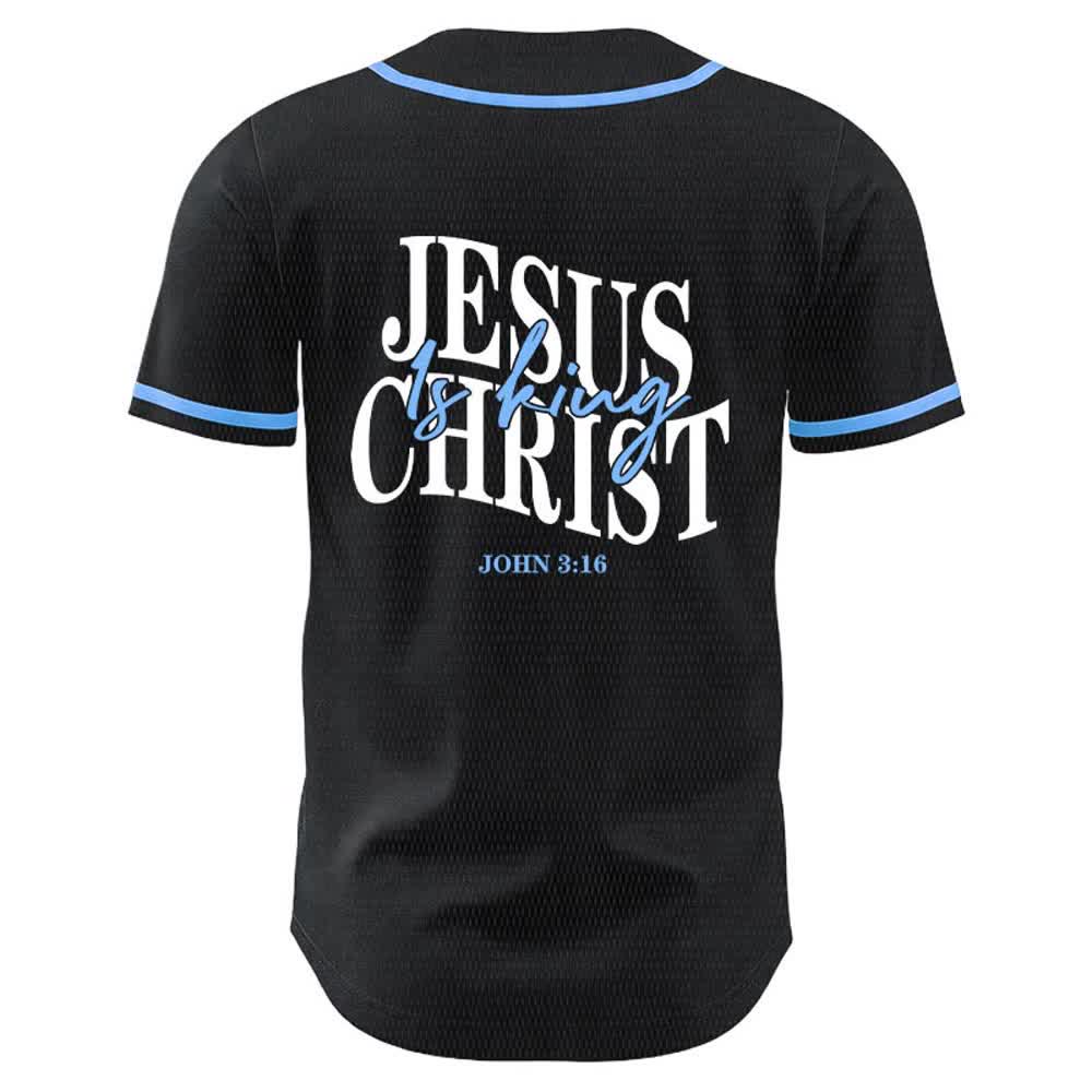 Christianartworkshop Jesus Is King John 3:16 Unisex Baseball Jersey - image 10
