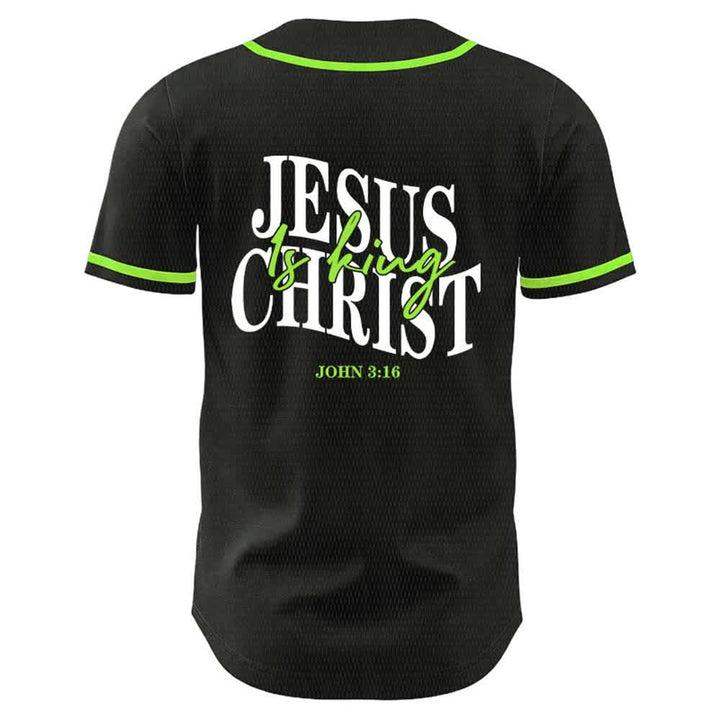 Christianartworkshop Jesus Is King John 3:16 Unisex Baseball Jersey - image 19