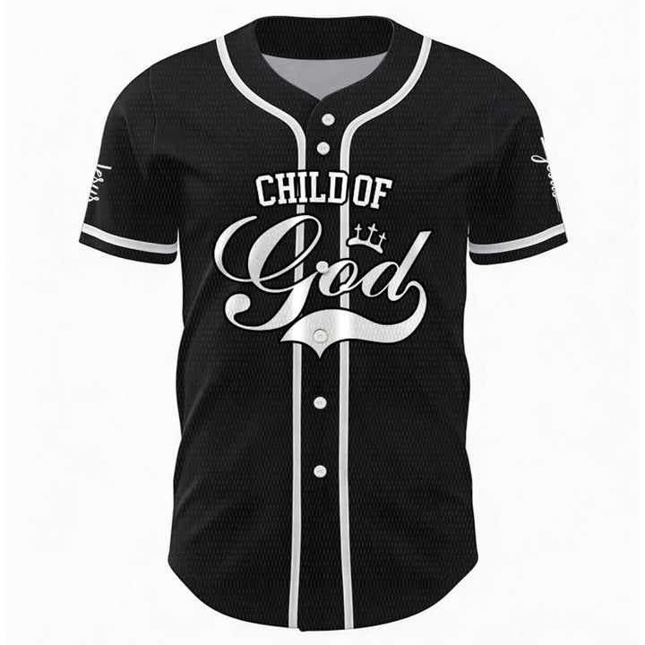 Christianartworkshop Child Of God Personalized Name Number Unisex Custom Baseball Jersey - image 9