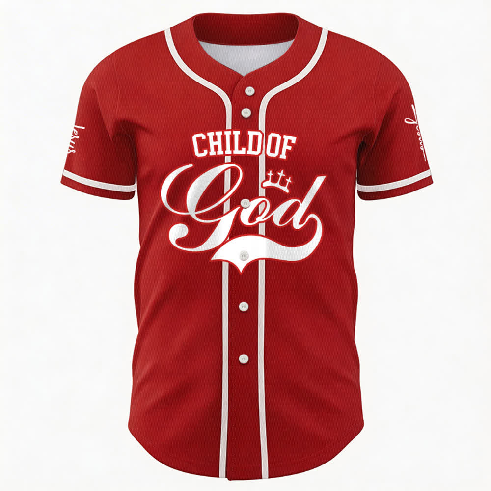 Christianartworkshop Child Of God Personalized Name Number Unisex Custom Baseball Jersey - image 18