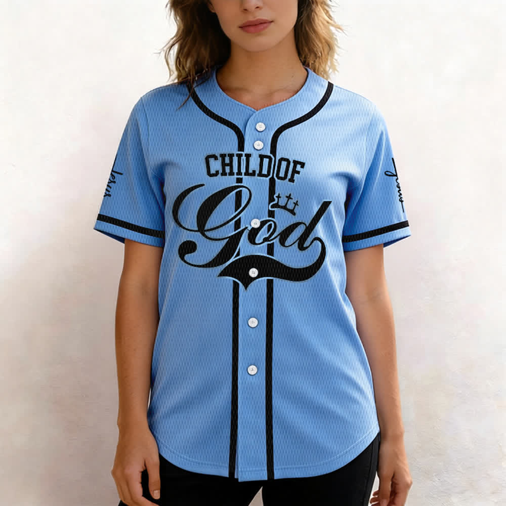 Christianartworkshop Child Of God Personalized Name Number Unisex Custom Baseball Jersey - image 37