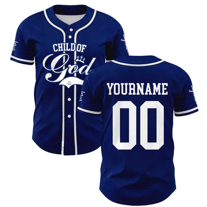 Christianartworkshop Child Of God Personalized Name Number Unisex Custom Baseball Jersey - image 40